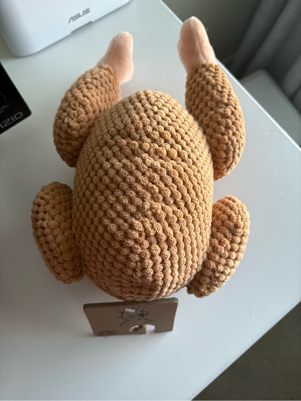 Pally Paws Knit Squeaker Turkey Dog Toy NWT - Picture 2 of 5